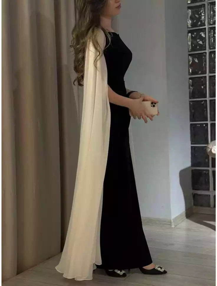 Long Sleeves Evening Dresses Elegant Formal Prom Wedding Party Dress