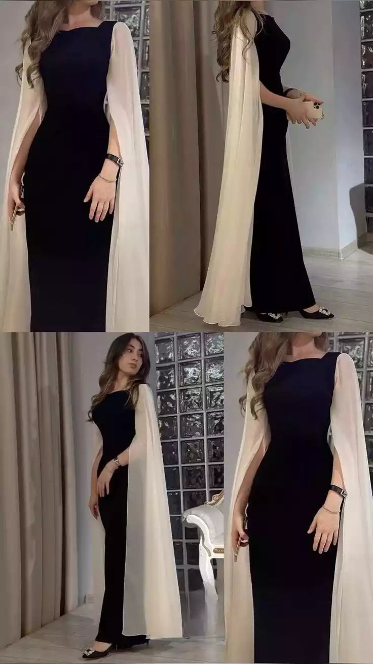 Long Sleeves Evening Dresses Elegant Formal Prom Wedding Party Dress