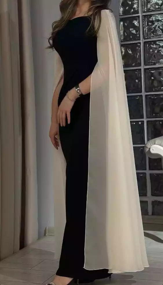 Long Sleeves Evening Dresses Elegant Formal Prom Wedding Party Dress