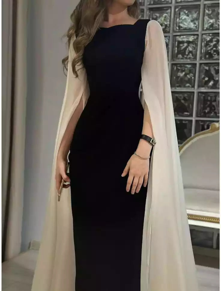 Long Sleeves Evening Dresses Elegant Formal Prom Wedding Party Dress