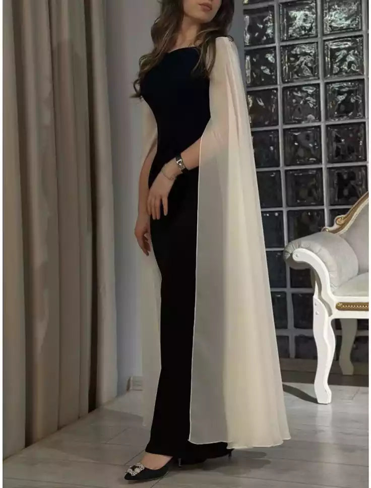Long Sleeves Evening Dresses Elegant Formal Prom Wedding Party Dress