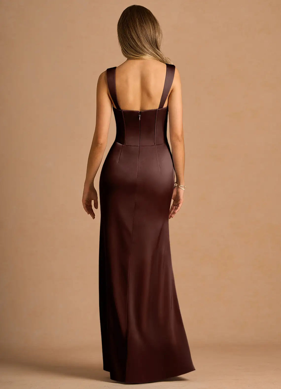 Lustrous Trumpet Sweetheart Neck Sleeveless Open Back Floor Length For Adults Prom Dress