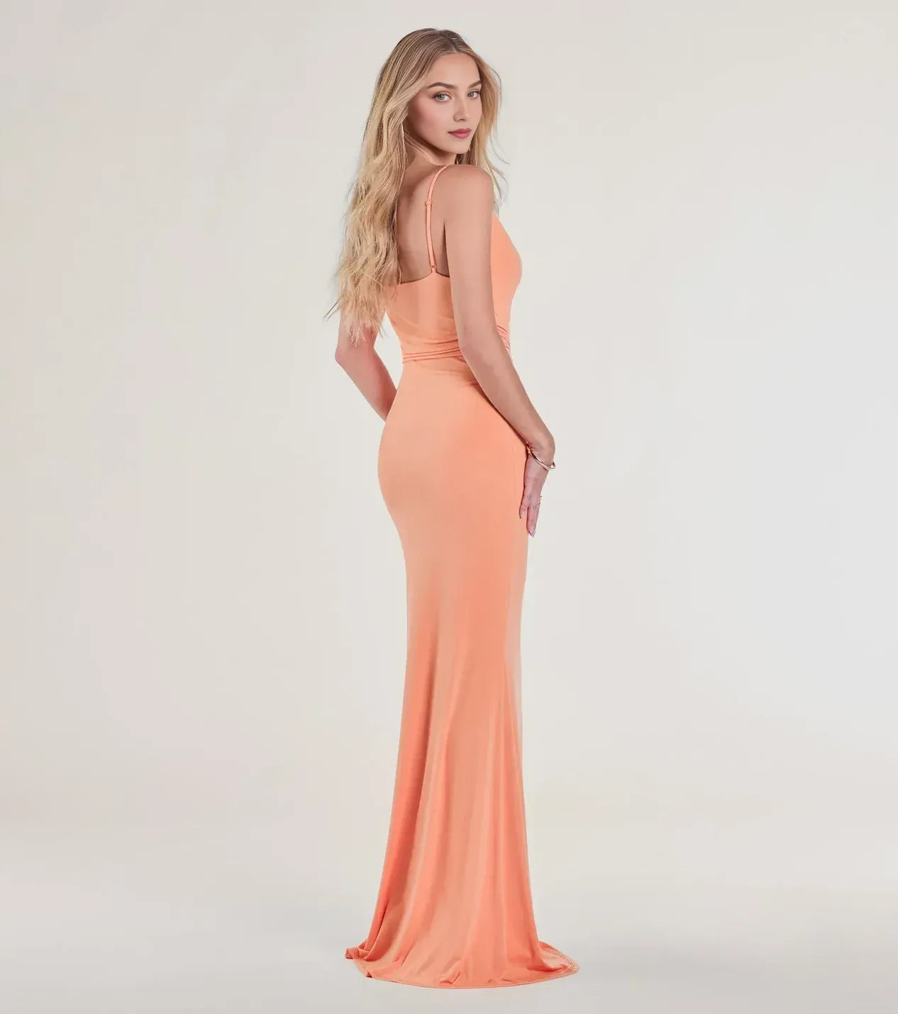 Modern Mermaid Sweetheart Neck Spaghetti Strap Zipper Back Floor Length Prom Dress