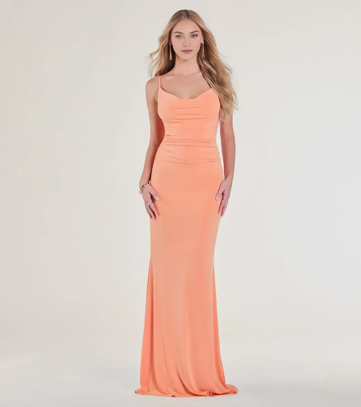 Modern Mermaid Sweetheart Neck Spaghetti Strap Zipper Back Floor Length Prom Dress