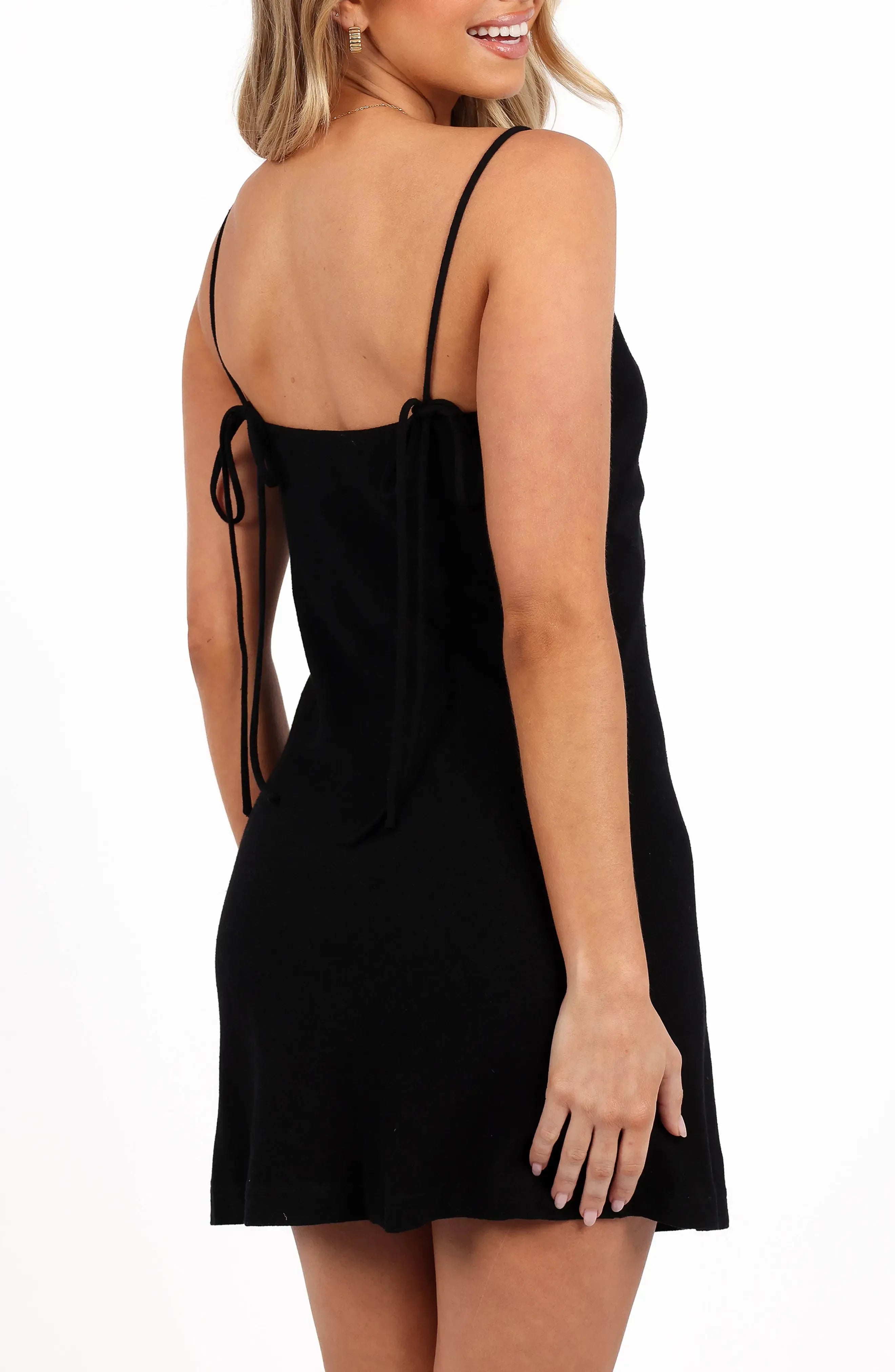 Modern Sheath Square Neck Spaghetti Straps Tie Back Short Homecoming Dress