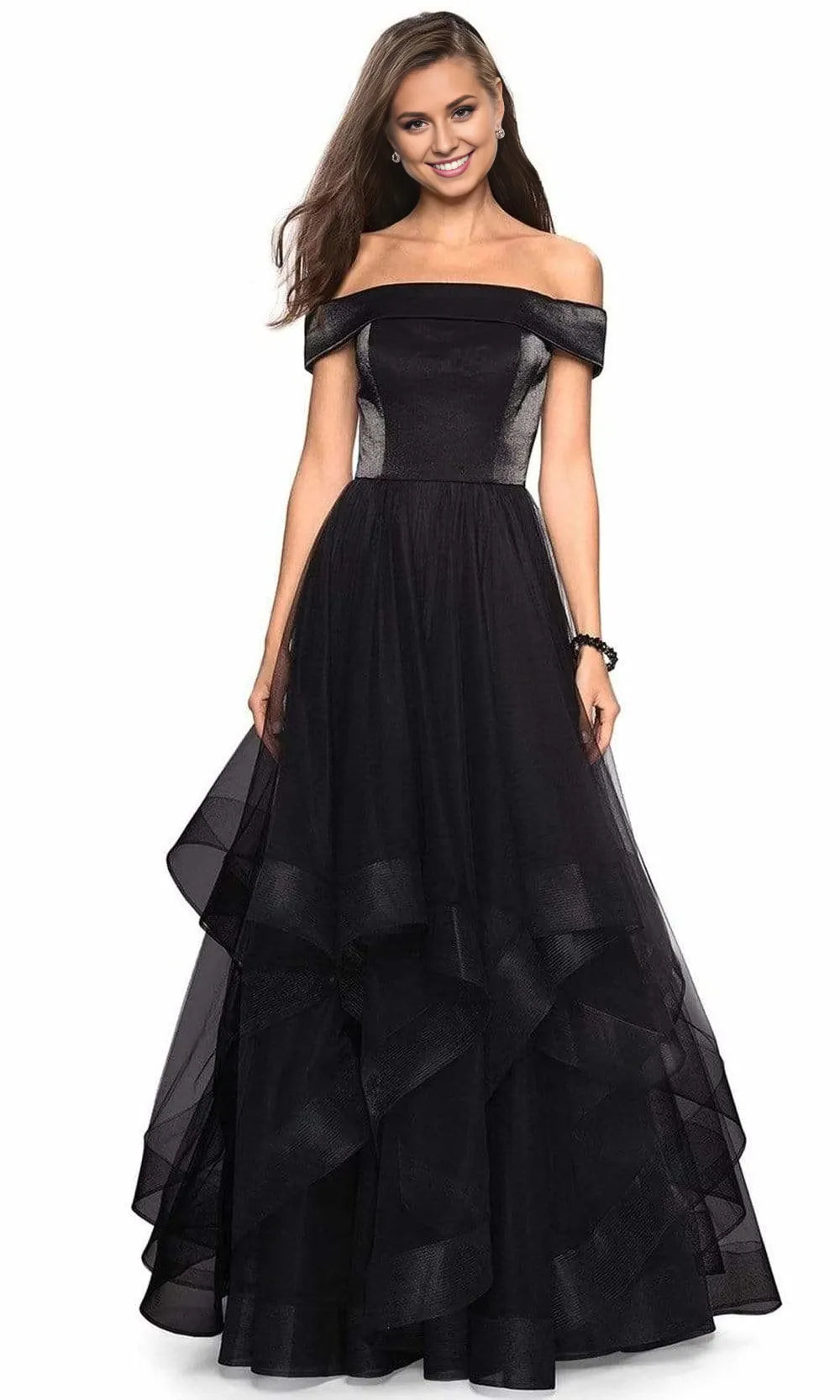 Off-Shoulder Sleeveless A-Line Charming Floor length Long Prom Dress For Sale For Women