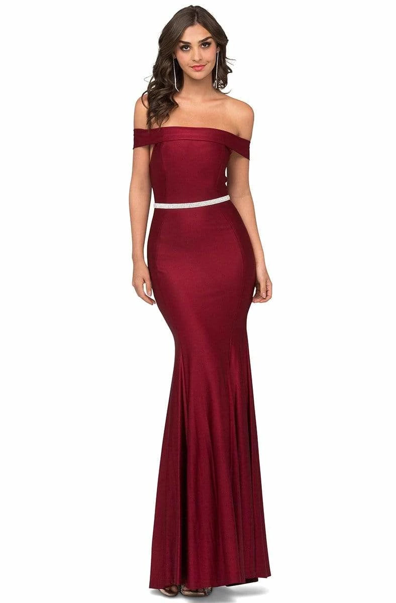 Off-Shoulder Sleeveless Trumpet Classic Off the shoulder Floor Length Prom Dress Hot Sale For Ladies ﻿