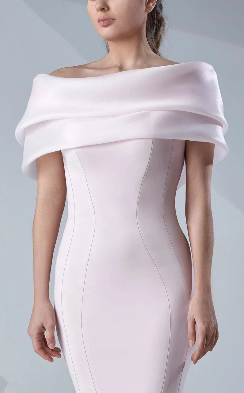 Off-shoulder Sleeveless Mermaid Romantic Floor Length Prom Dress Hot Sale For Adults