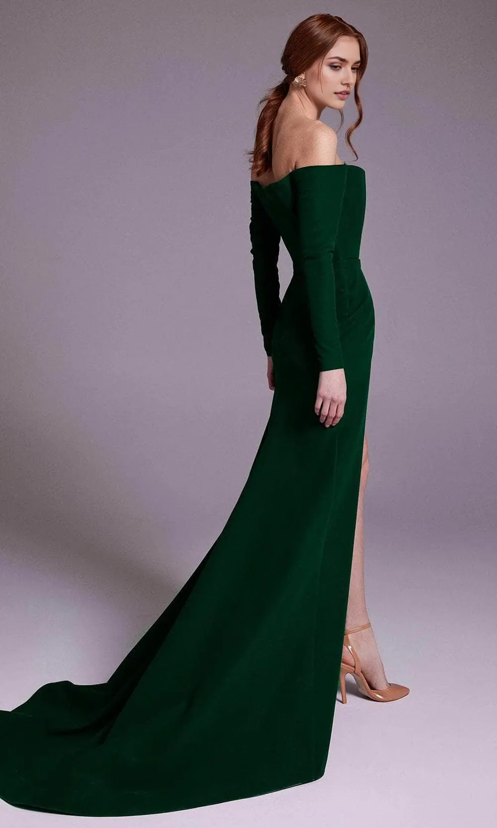 Off Shoulder Long Sleeves Mermaid Formal Floor length Prom Dress Hot Sale For Ladies