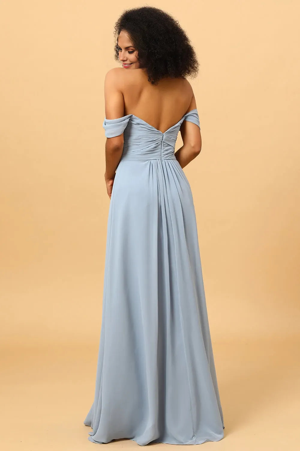 Off Shoulder Sleeveless A-line Enchanting Floor length Party Dress Buy For women