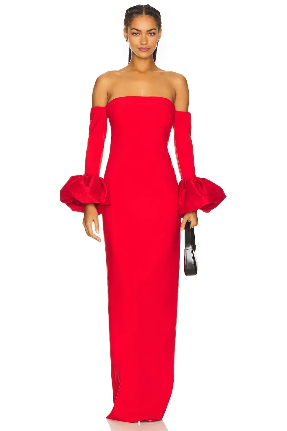 Opulent Sheath Off Shoulder Bell Sleeve Zipper Back Floor Length Evening Dress