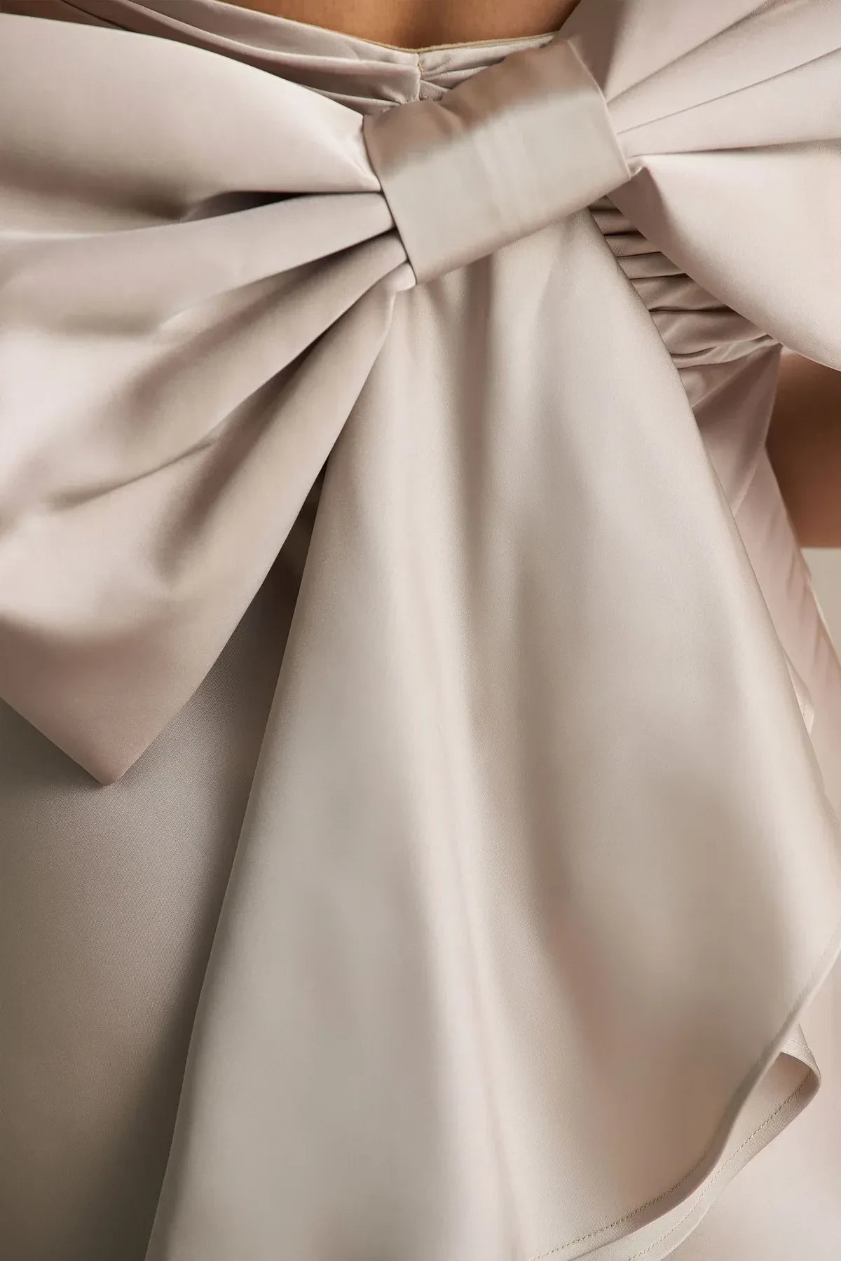 Polished Mermaid Strapless Sleeveless Bow Back Floor Length Evening Dress