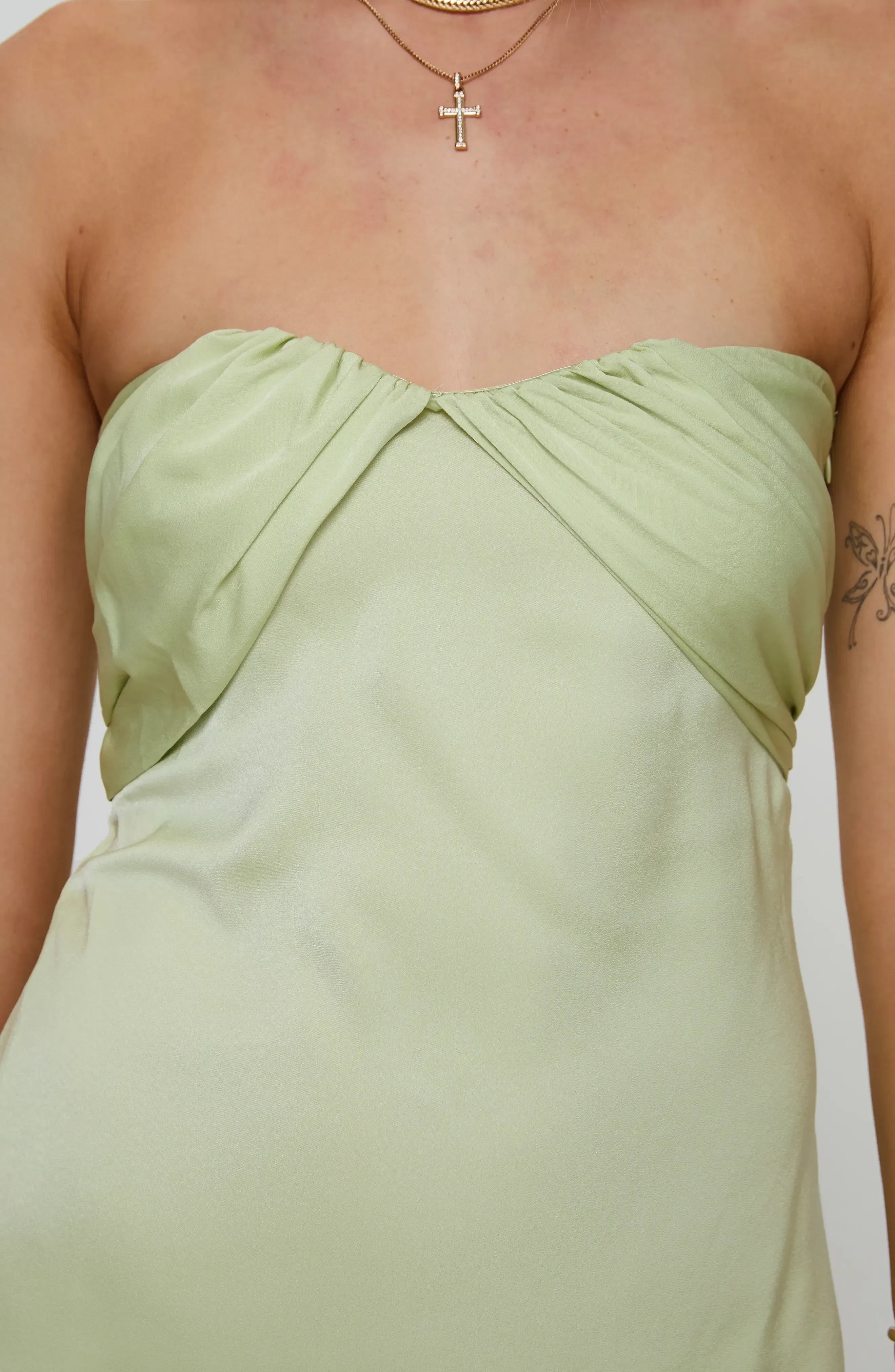 Pretty Strapless Ruched Zip Back Short Length Homecoming Dress