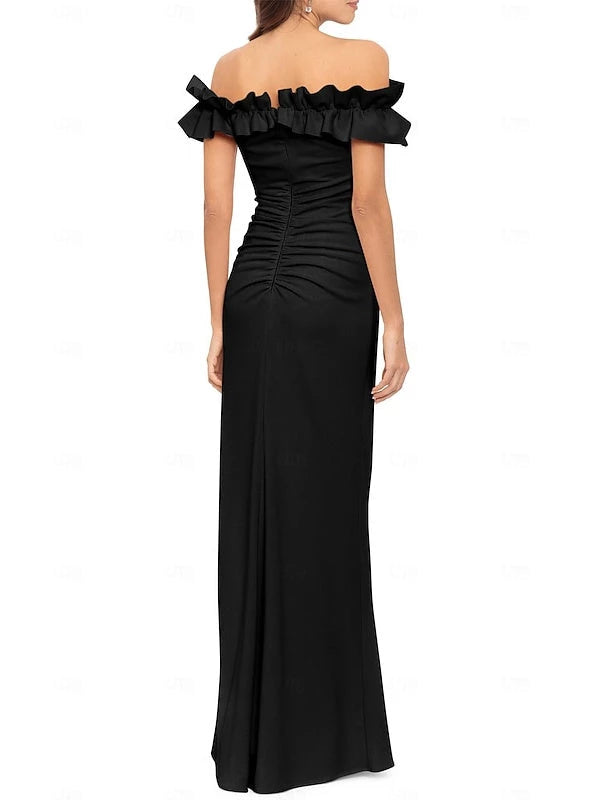 Princess Off-the-Shoulder Floor-Length Evening Dresses Prom Dress