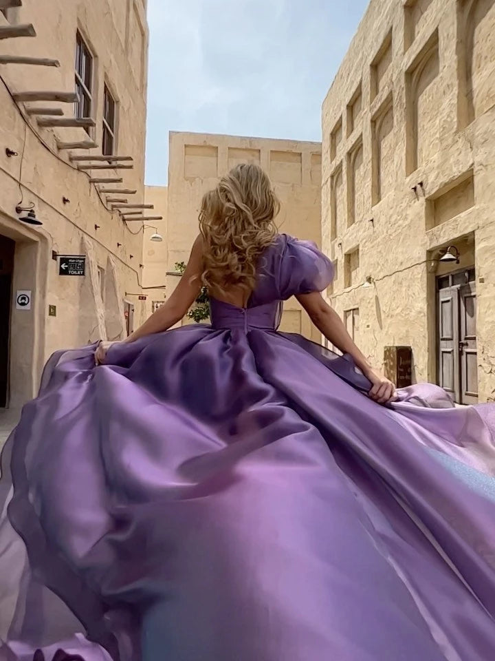 Princess One-Shoulder Asymmetrical Cocktail Dresses Prom Dress  Evening Dresses Party Dress