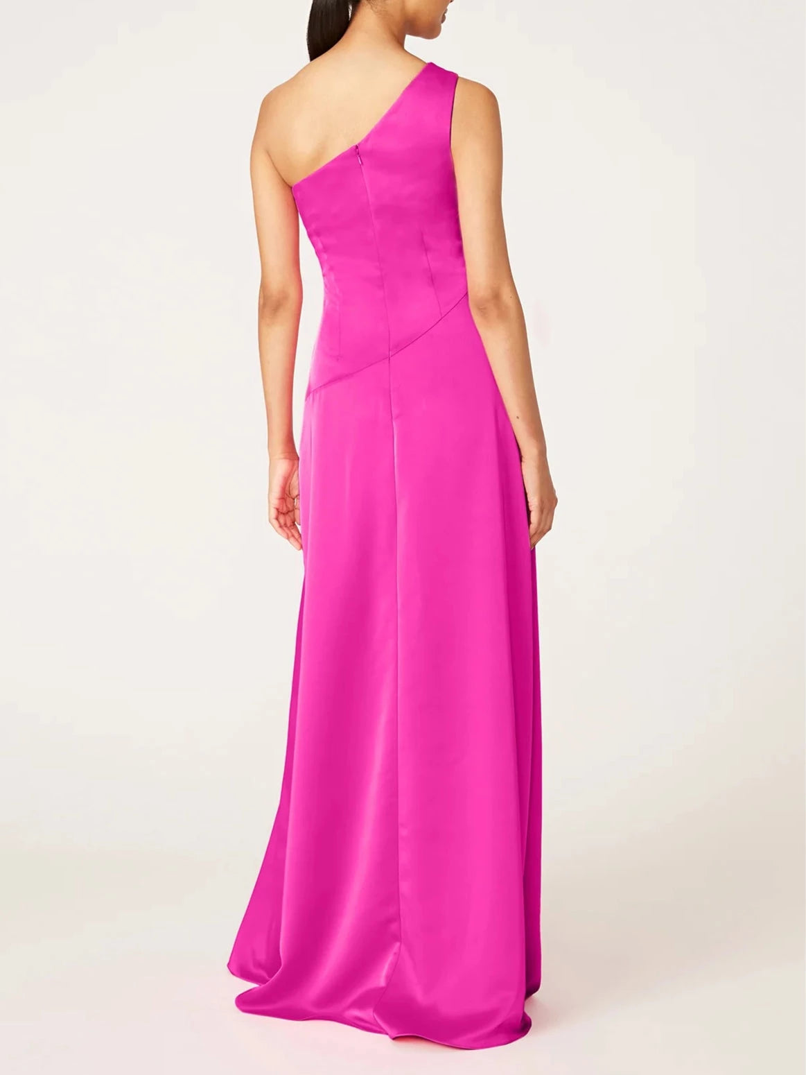 Princess One-Shoulder Sleeveless Floor-Length with Ruffles Party Dress Evening Dress