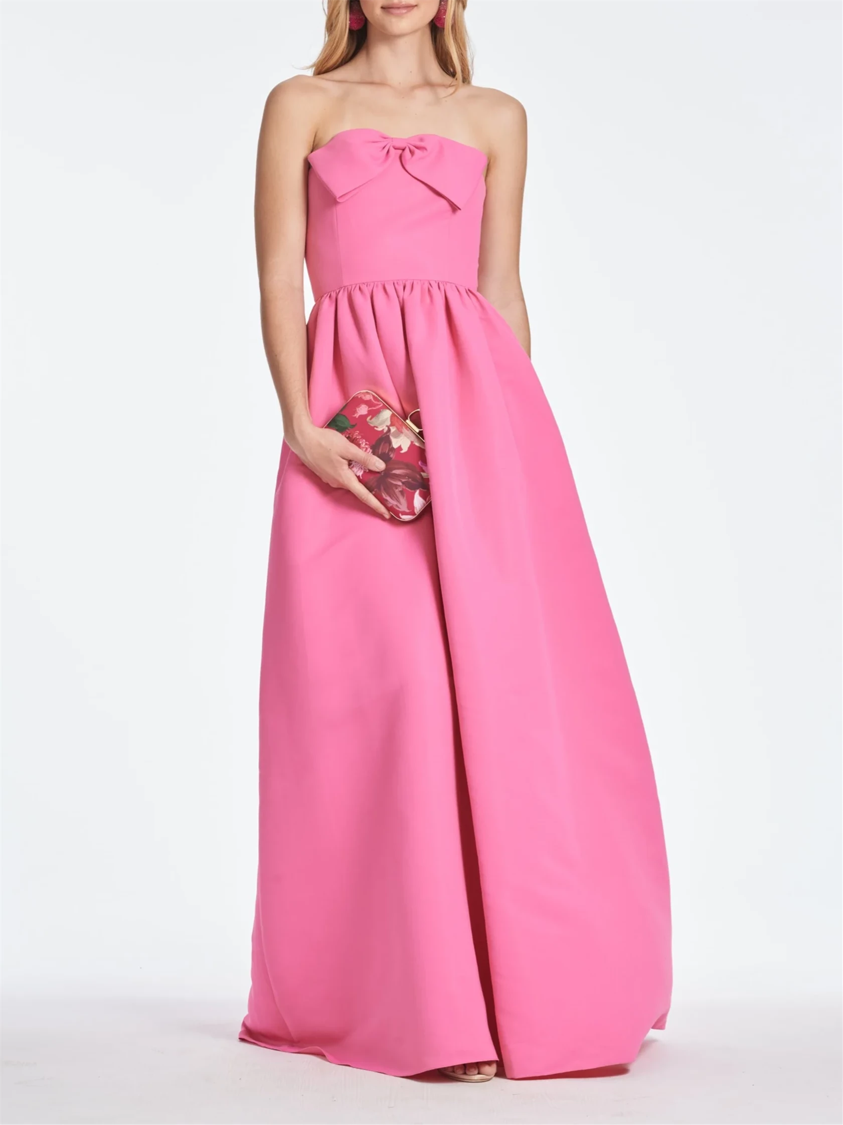 Princess Strapless Off Shoulder Floor-Length Prom Dress Evening Dresses