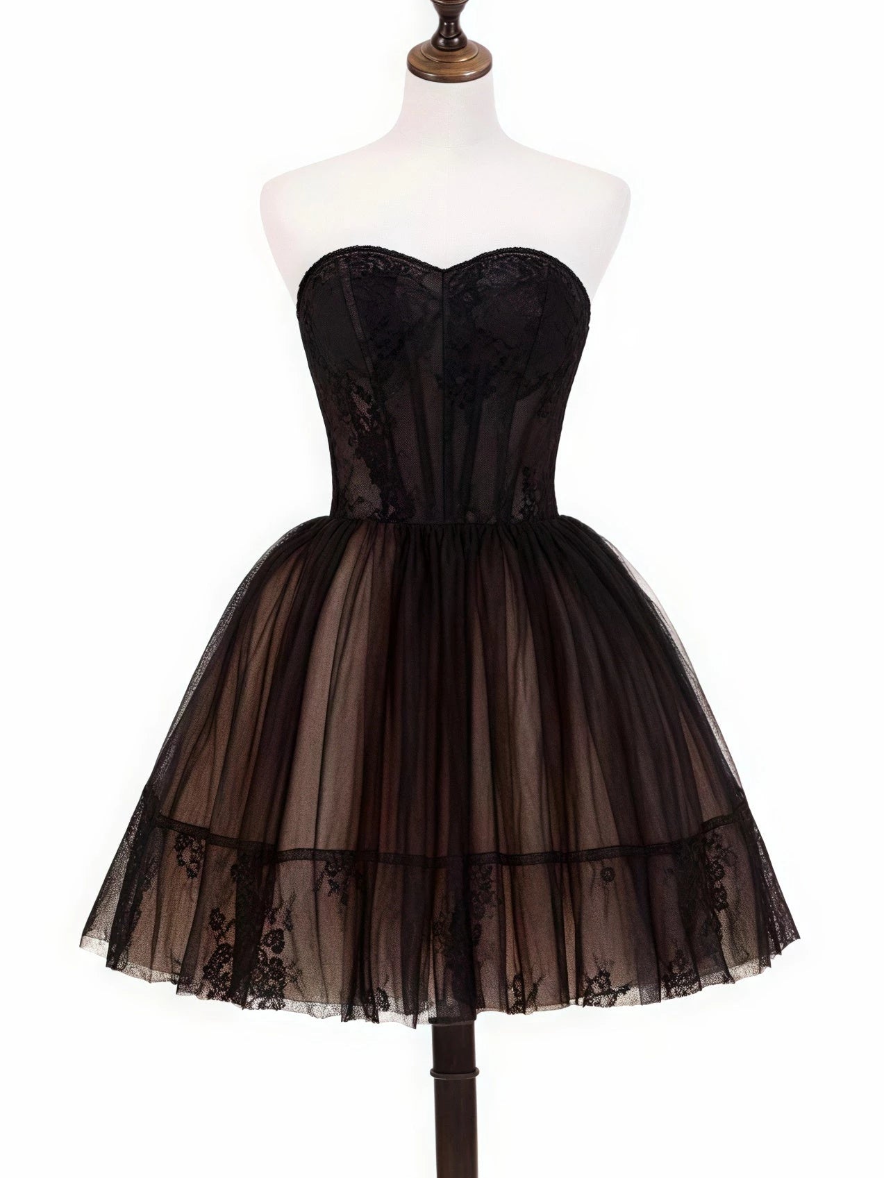 Princess Strapless Sleeveless Mini With Corset Bodice Party Dance Cocktail Homecoming Dress