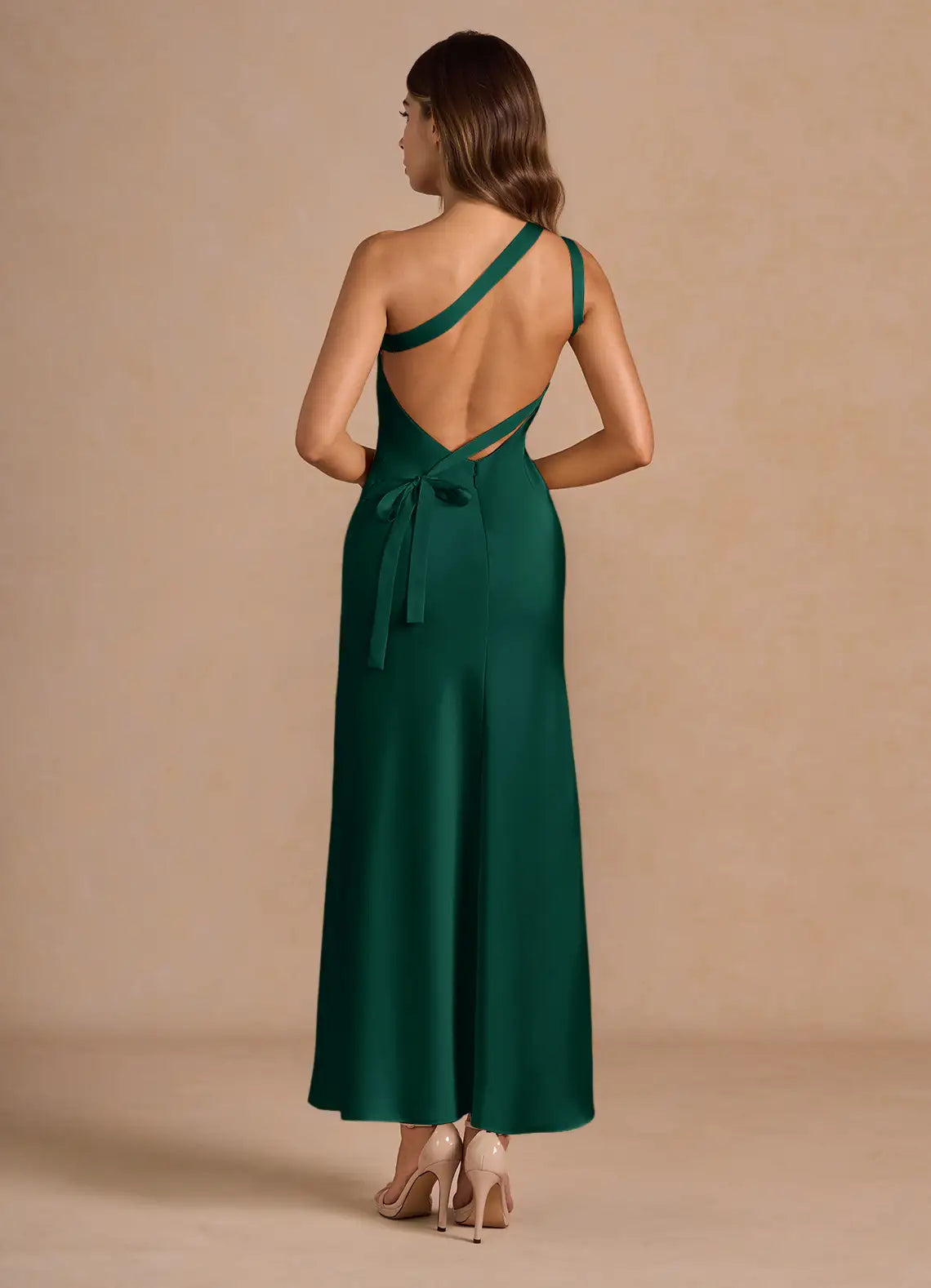 Radiant Sheath One Shoulder Sleeveless Cut Out Back Floor Length For Sale Prom Dress ﻿