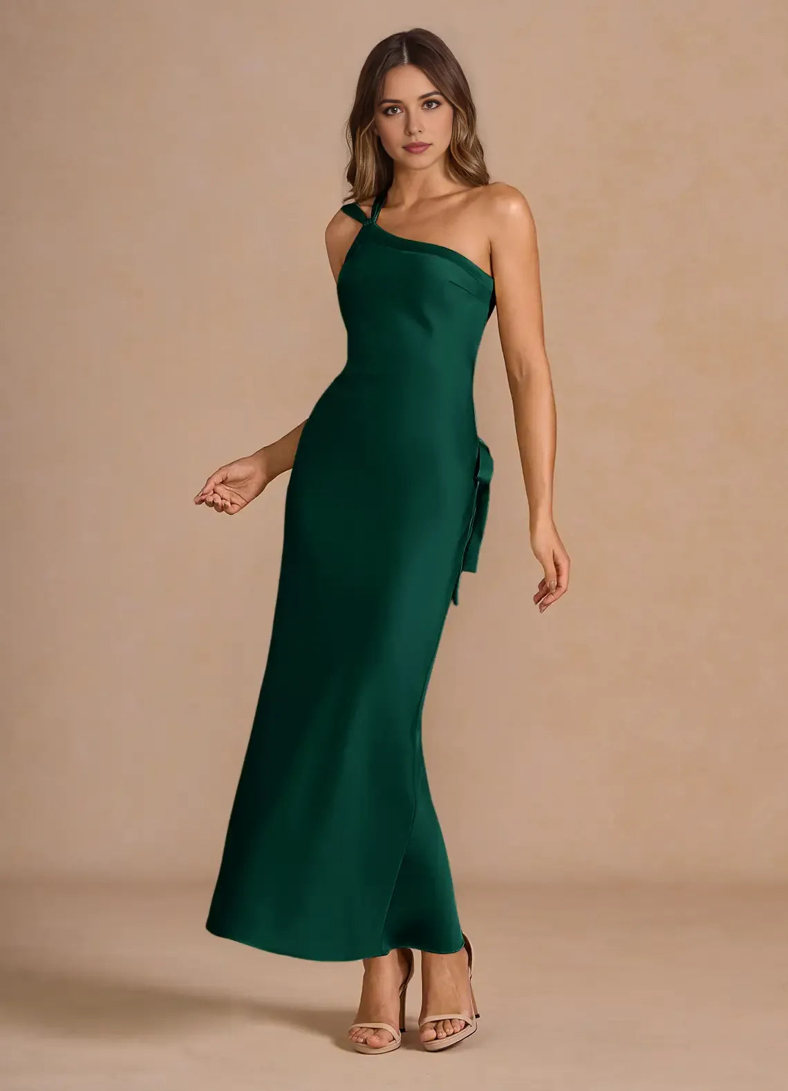 Radiant Sheath One Shoulder Sleeveless Cut Out Back Floor Length For Sale Prom Dress ﻿