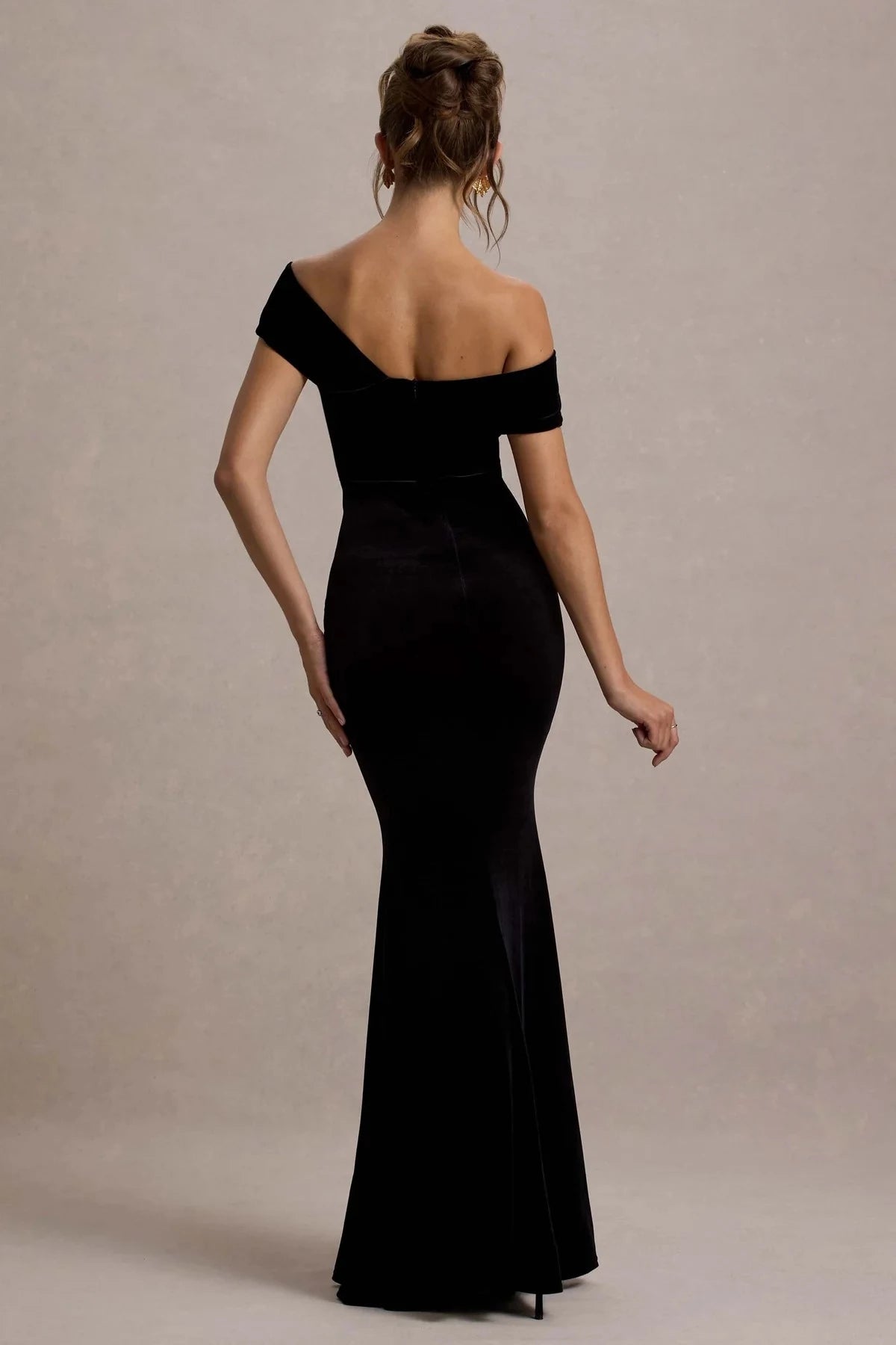 Riveting Mermaid One Shoulder Sleeveless Back Zipper Floor Length Evening Dress