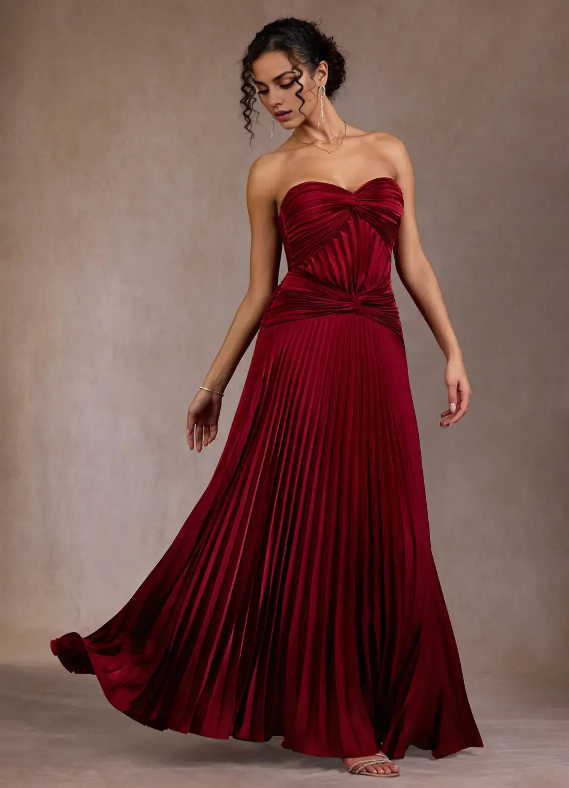 Ruffled A Line Sweetheart Sleeveless Open Back Floor Length For Ladies Prom Dress ﻿