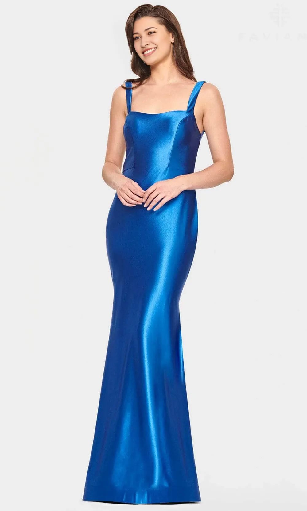 Scoop Sleeveless Mermaid Classic Blue Off the shoulder Floor Length Prom Dress Hot Sale For Ladies