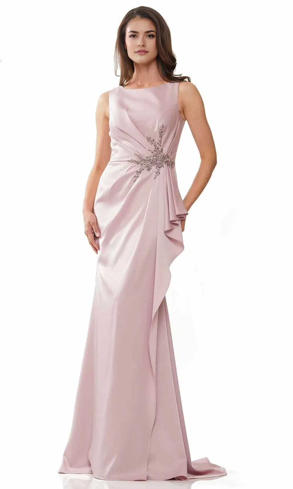 Scoop Sleeveless Sheath Formal Floor Off the shoulder length Prom Dress For Sale For Ladies