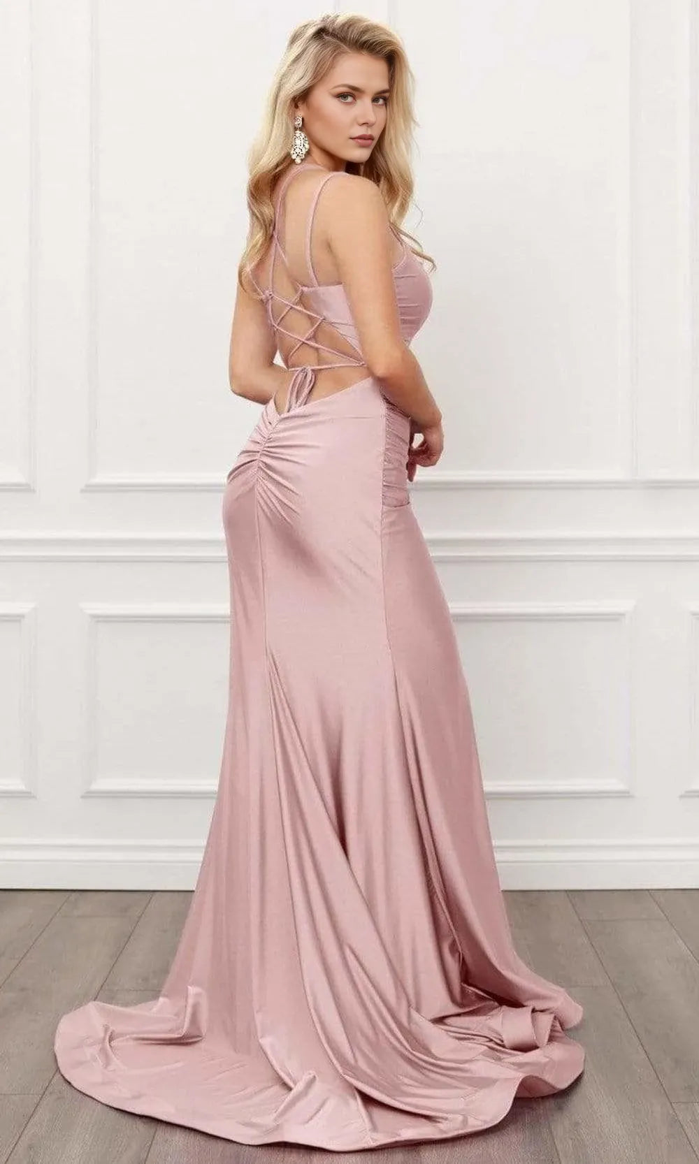 Scoop Sleeveless Sheath Romantic Off the shoulder Floor Length Prom Dress Hot Sale For Adults