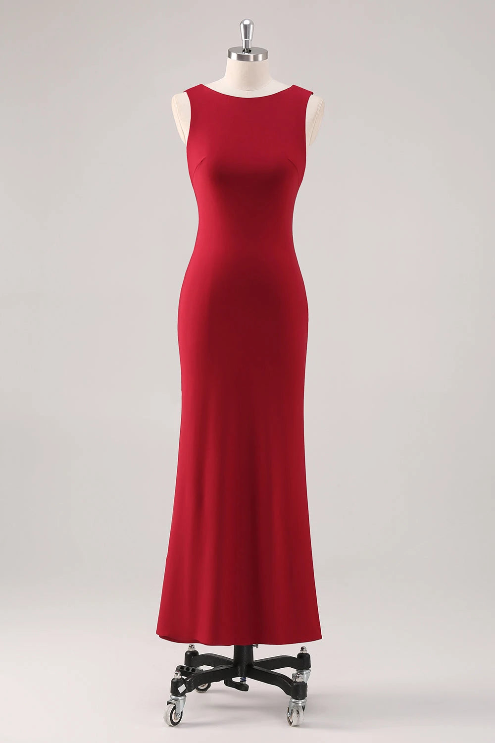 Scoop Sleeveless Sheath Simple Off the shoulder Floor Length Prom Dress Hot Sale For Ladies