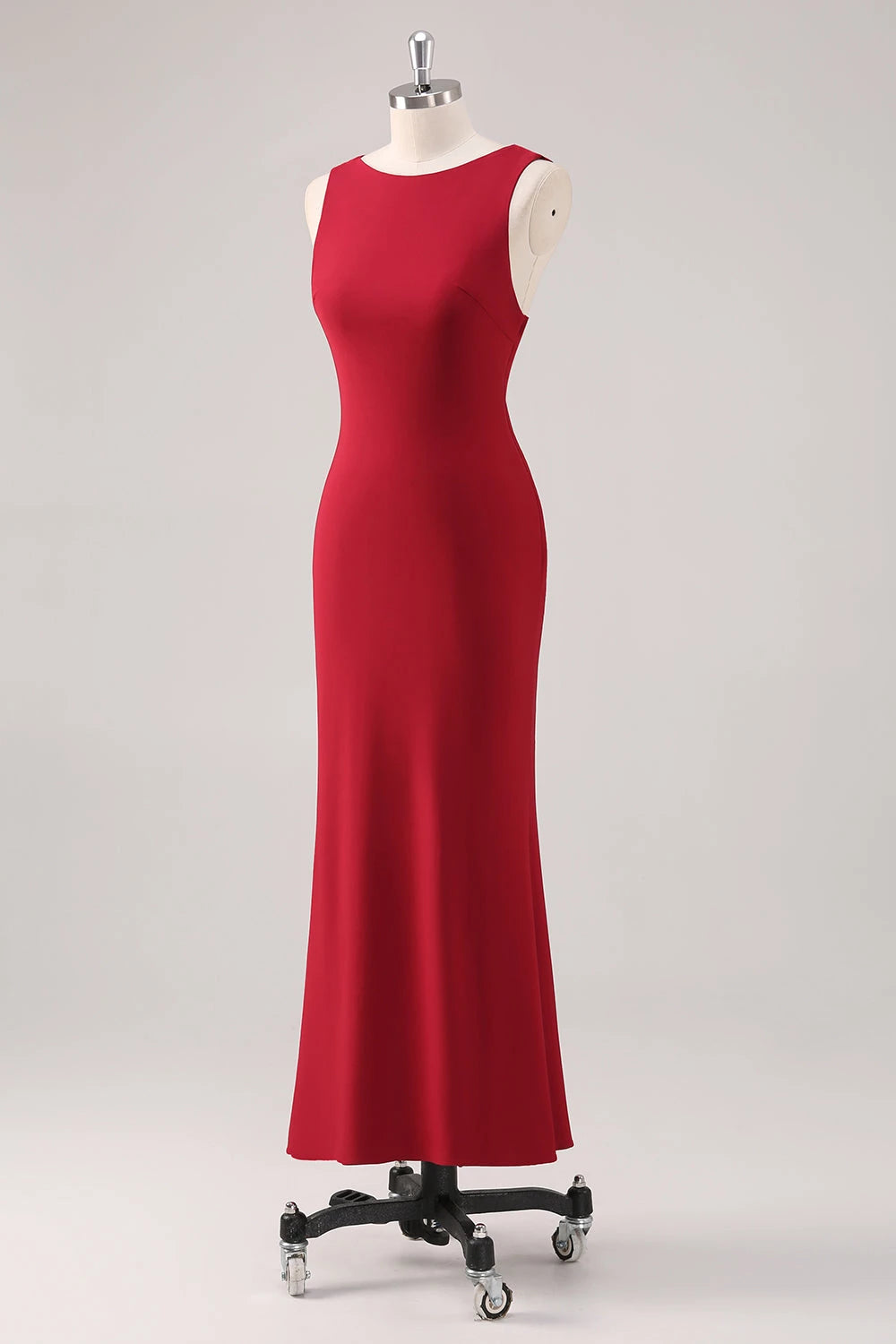 Scoop Sleeveless Sheath Simple Off the shoulder Floor Length Prom Dress Hot Sale For Ladies