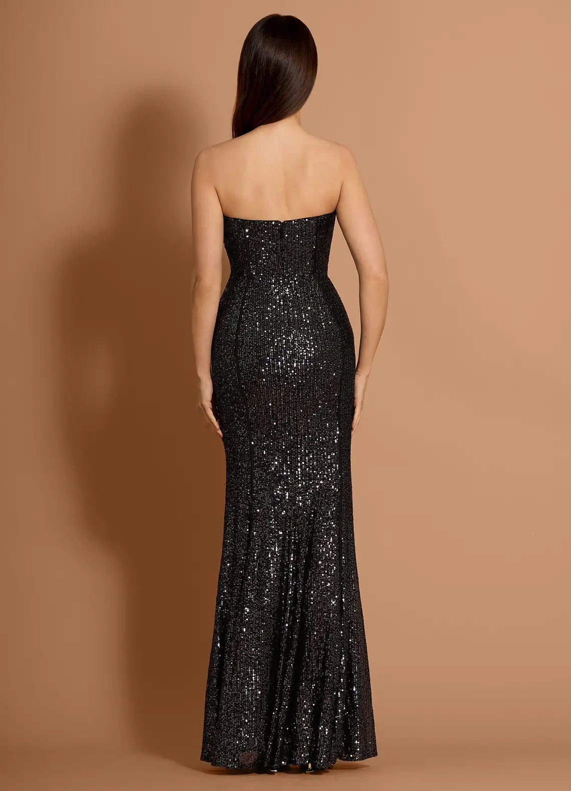 Sparkling Mermaid Sweetheart Sleeveless Open Back Floor Length For Women Prom Dress