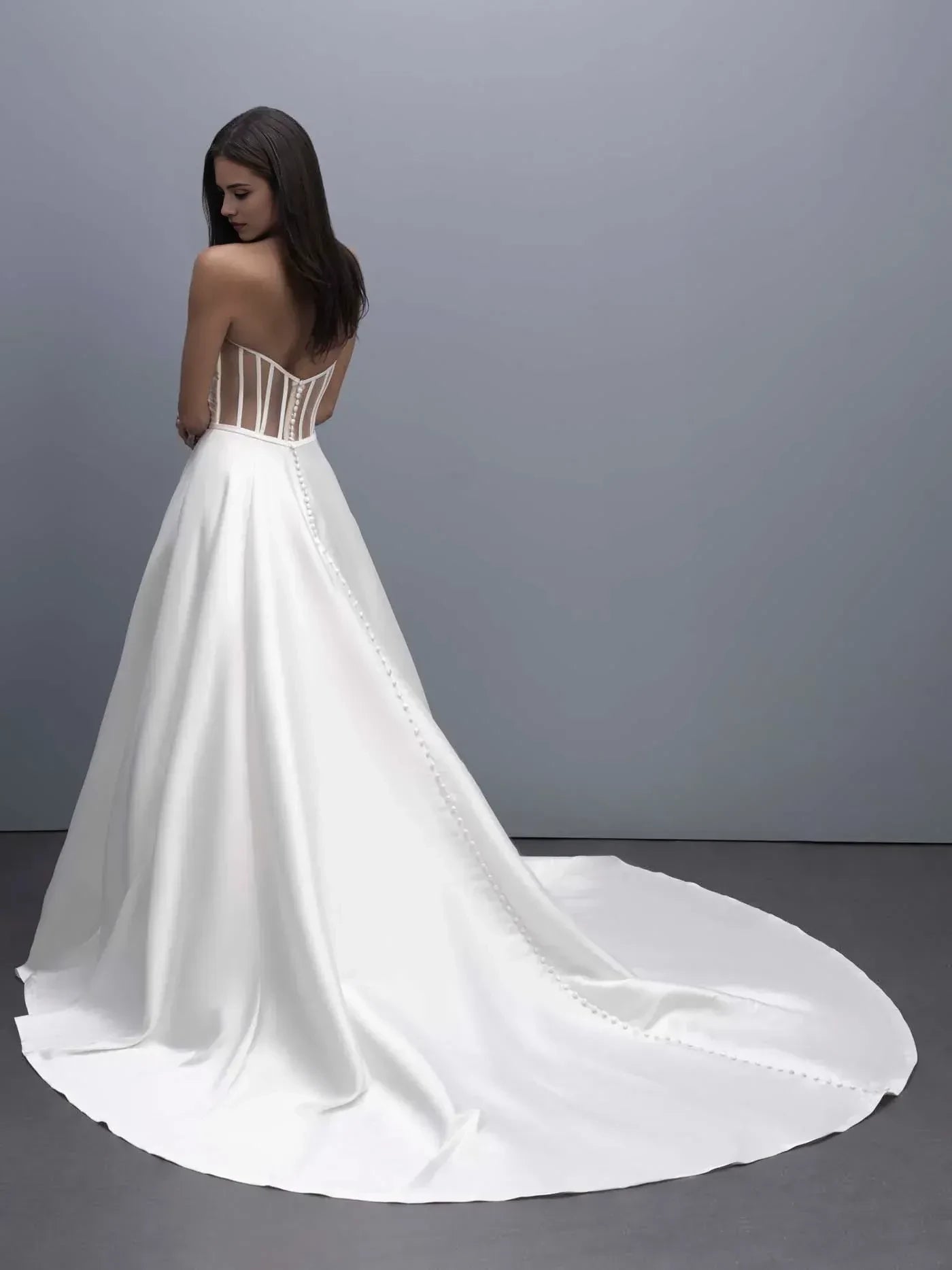 Splendid Ball Gown Strapless Sleeveless Corset Back Floor Length Wedding Dress