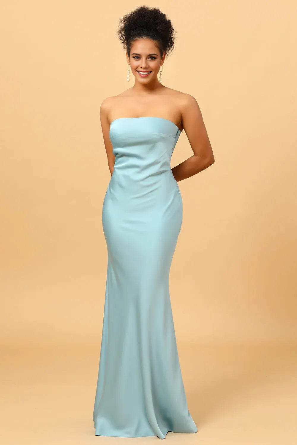 Straight Sleeveless Mermaid Fashion Off the shoulder Floor Length Prom Dress For Sale For Women