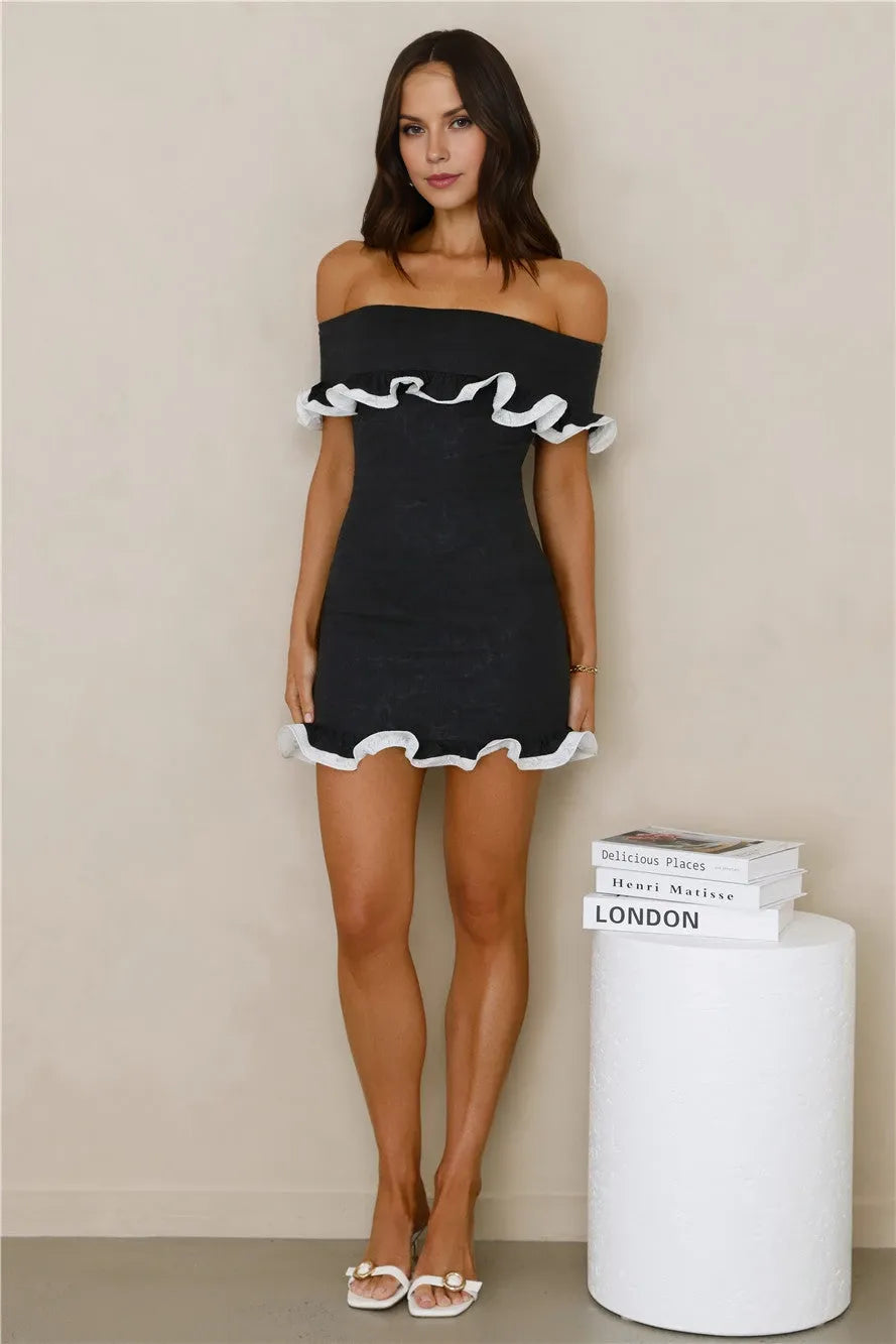 Straight Sleeveless Sheath Romantic Off the shoulder Short Party Dress For Sale For Adults