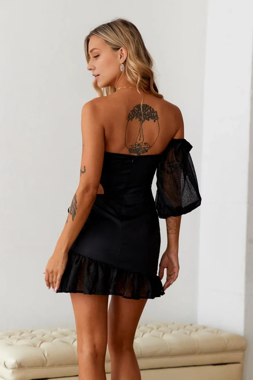 Strapless Sleeveless A-Line Unique Off the shoulder Short Party Dress For Sale For Female