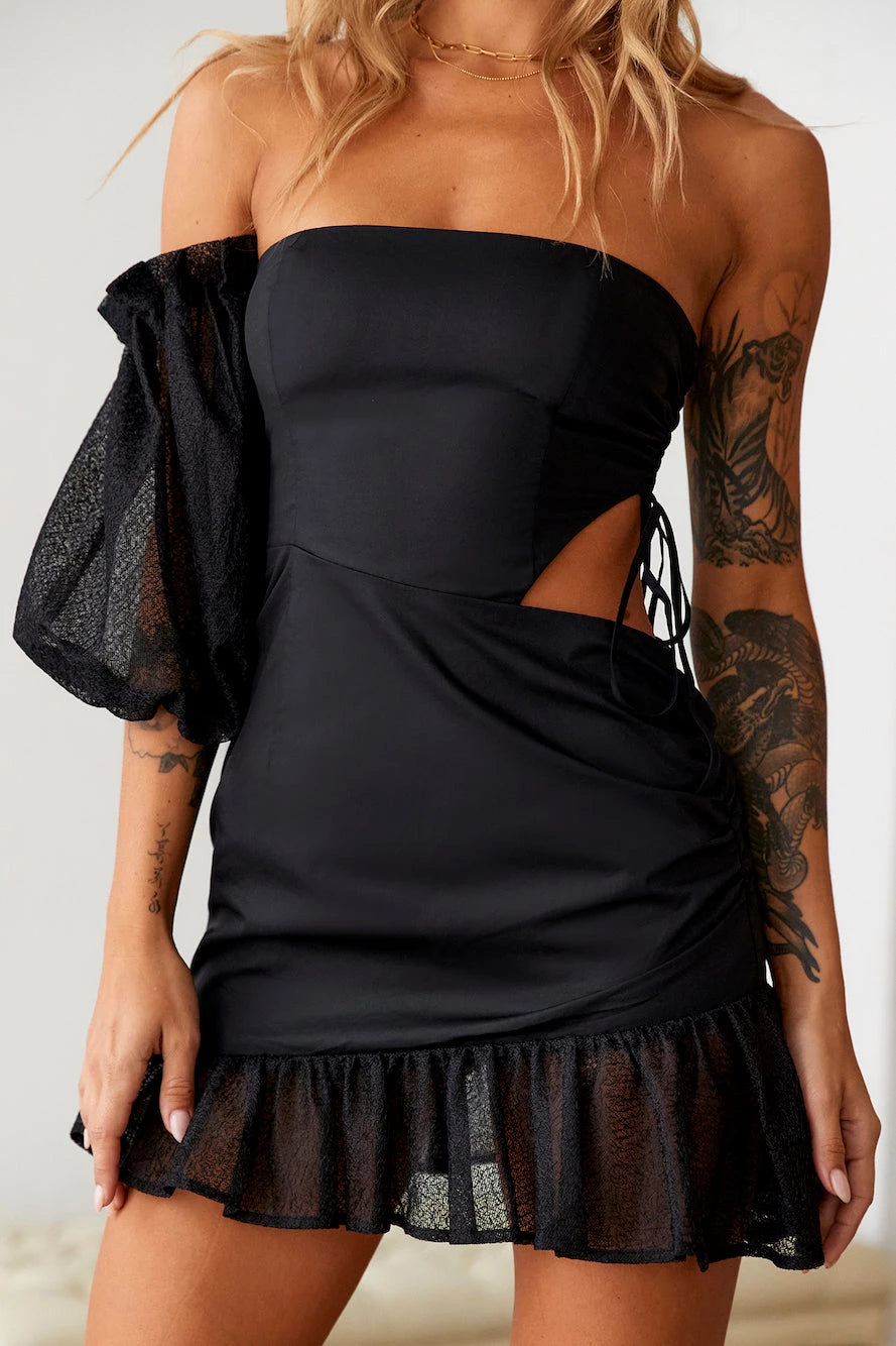 Strapless Sleeveless A-Line Unique Off the shoulder Short Party Dress For Sale For Female