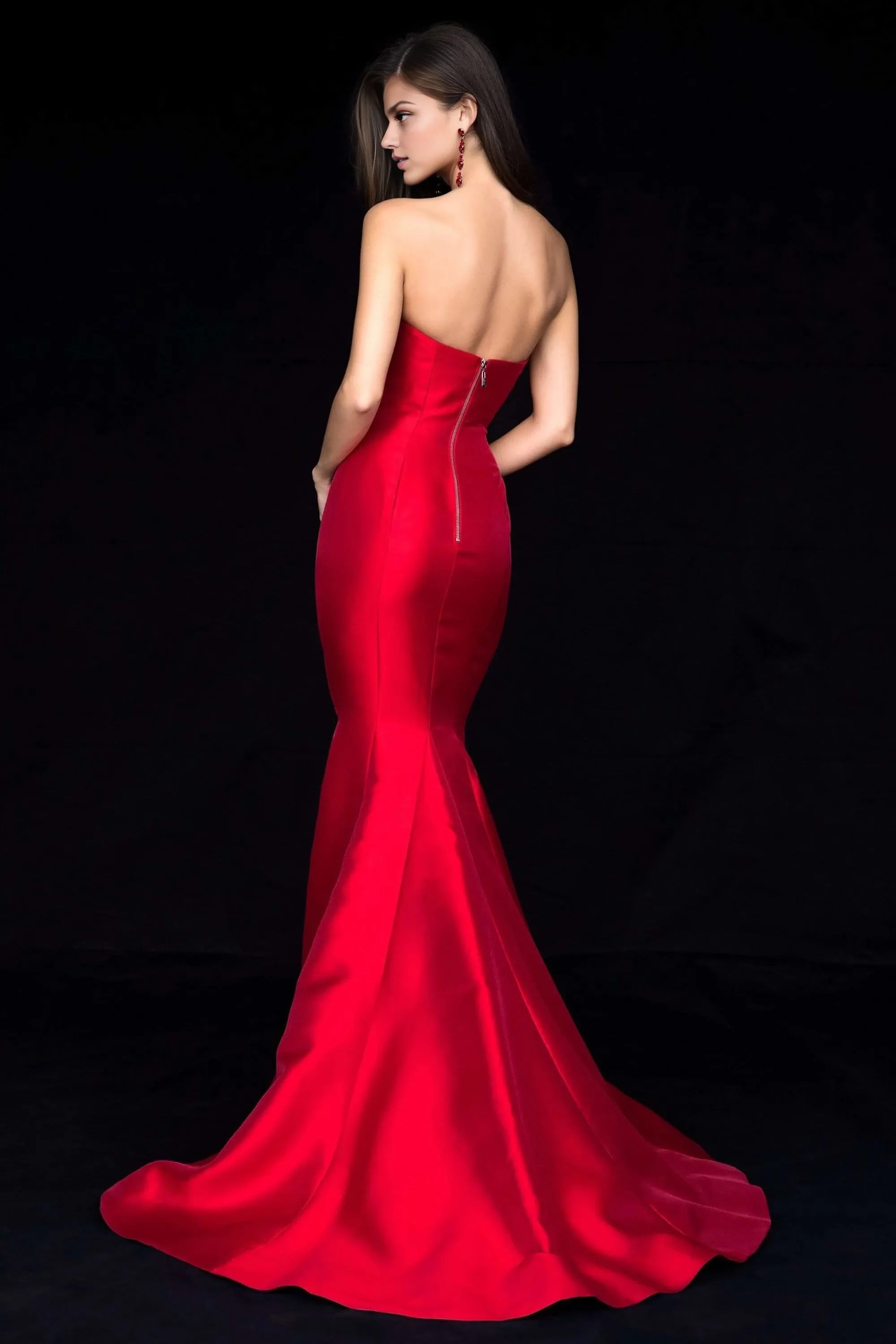 Strapless Sleeveless Mermaid Off the shoulder Trendy Floor length Long Prom Dress For Sale For Women