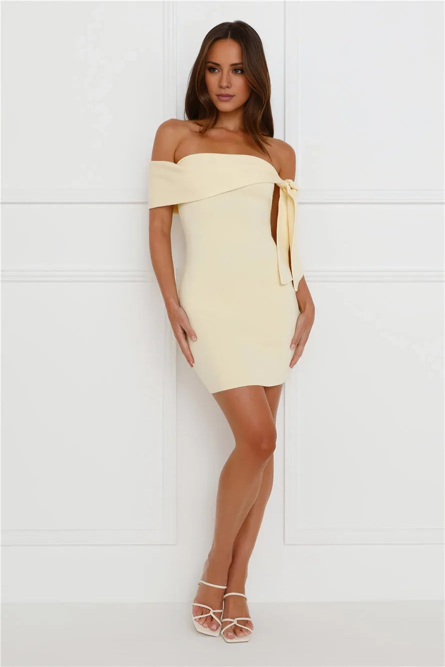 Strapless Sleeveless Sheath Trendy Off the shoulder Short Party Dress For Sale For Female