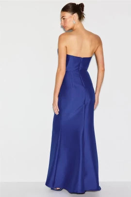 Stunning Mermaid Strapless Sleeveless Structured Bodice Floor Length Plus Size Prom Dress