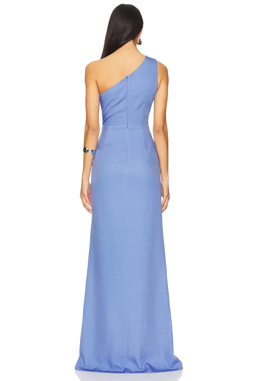 Stunning Sheath One Shoulder Sleeveless Zipper Back Maxi Evening Dress