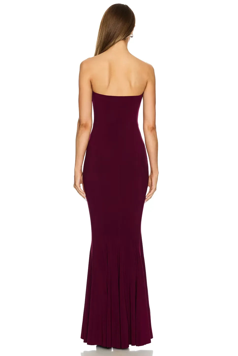 Stylish Mermaid Strapless Sleeveless Floor Length Evening Dress