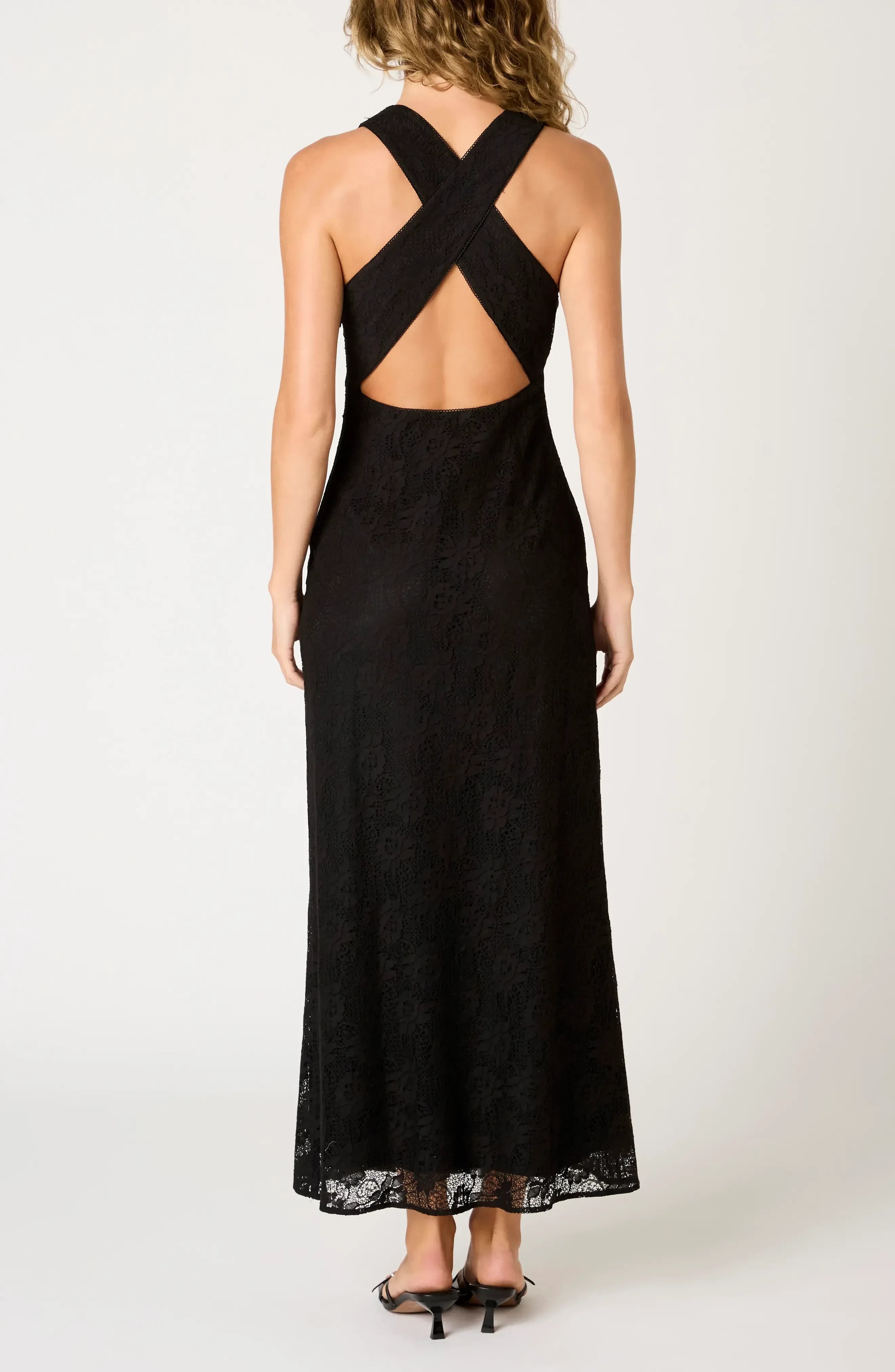 Sultry Sheath V Neck Sleeveless Crisscross Back Floor Length Evening Dress