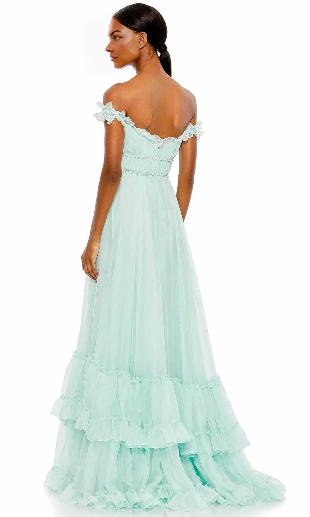 Sweetheart Sleeveless A-Line Poofy Off the shoulder Floor Length Prom Dress For Sale For Ladies