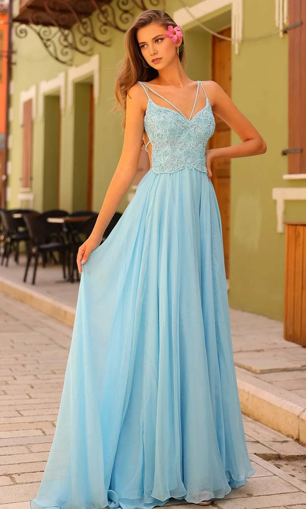 Sweetheart Sleeveless A-Line Unique Off the shoulder Floor length Prom Dress Hot Sale For Women