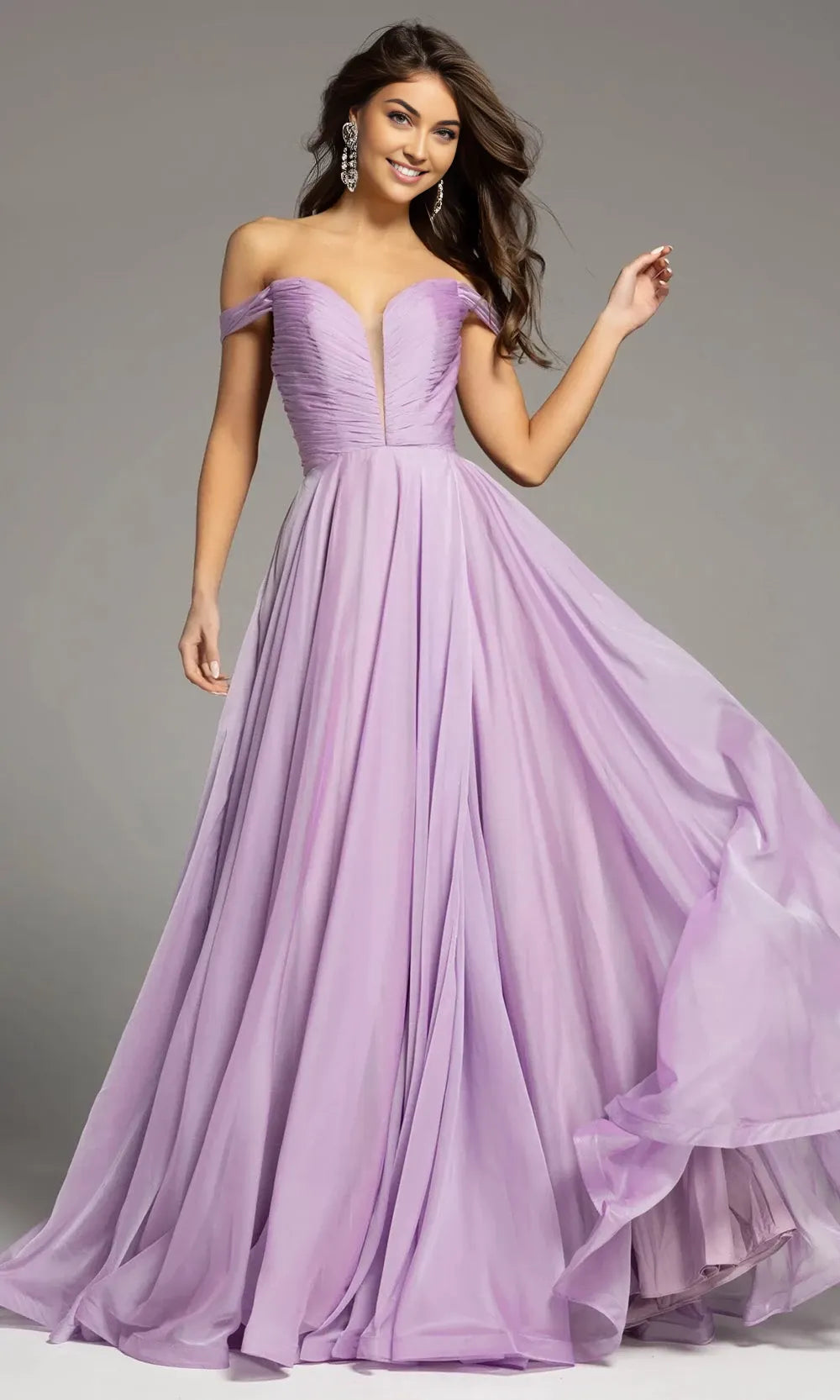 Sweetheart Sleeveless A-line Elegant Off the shoulder Floor length Long Prom Dress For Sale For Women