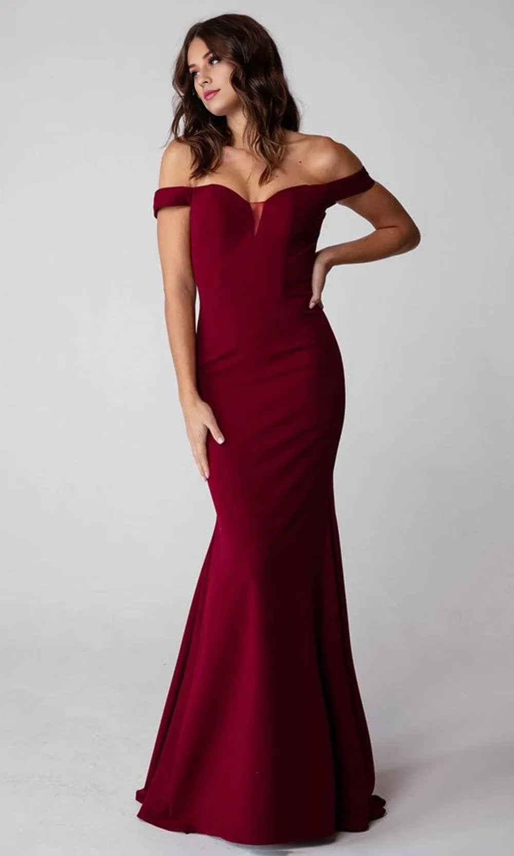 Sweetheart Sleeveless Mermaid Elegant Off the shoulder Floor length Prom Dress Hot Sale For Women