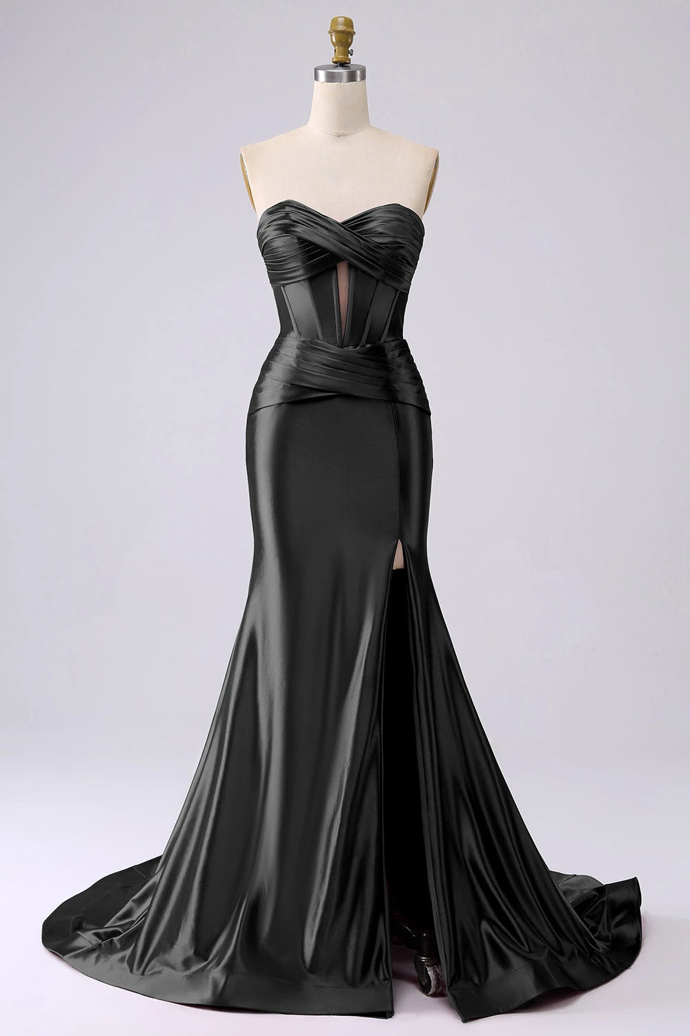 Sweetheart Sleeveless Mermaid Fashion Black Off the shoulder Floor Length Prom Dress For Sale For Ladies