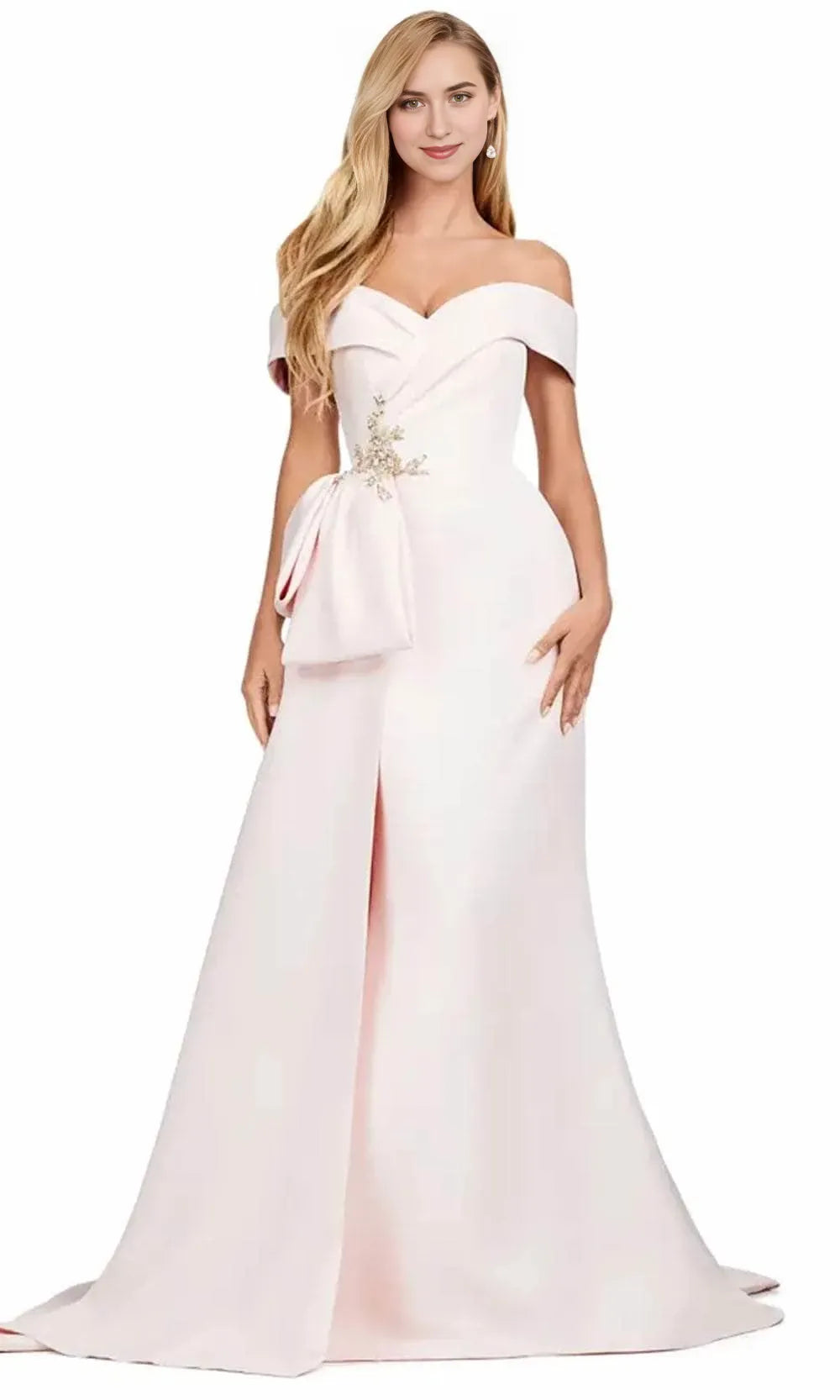 Sweetheart Sleeveless Mermaid Off the shoulder Pretty Floor length Prom Dress Hot Sale For Ladies