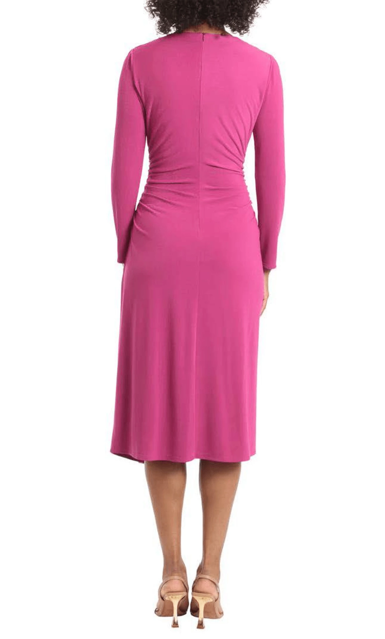 V-Neck Long Sleeves Sheath Elegant Knee Length Prom Dress Hot Sale For Ladies